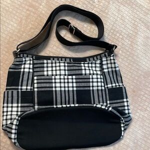 Plaid Black and White Women's Bag